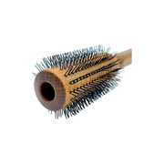 Dural Dural Beech wood round-styler hair brush with nylon pins - 16 rows Hair Brush Dim Gray