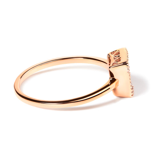 Bids.com 10K Rose Gold 1/3 Cttw Invisible Set Princess Cut Diamond Composite Square Shape Ring (H-I color, I1-I2 clarity) - Size 5 Rings White Smoke 5 / Rose.Gold,6 / Rose.Gold,7 / Rose.Gold,8 / Rose.Gold,9 / Rose.Gold