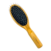 Dural Dural Olive wood rubber cushion hair brush with steel pins and ball tips Hair Brush Black