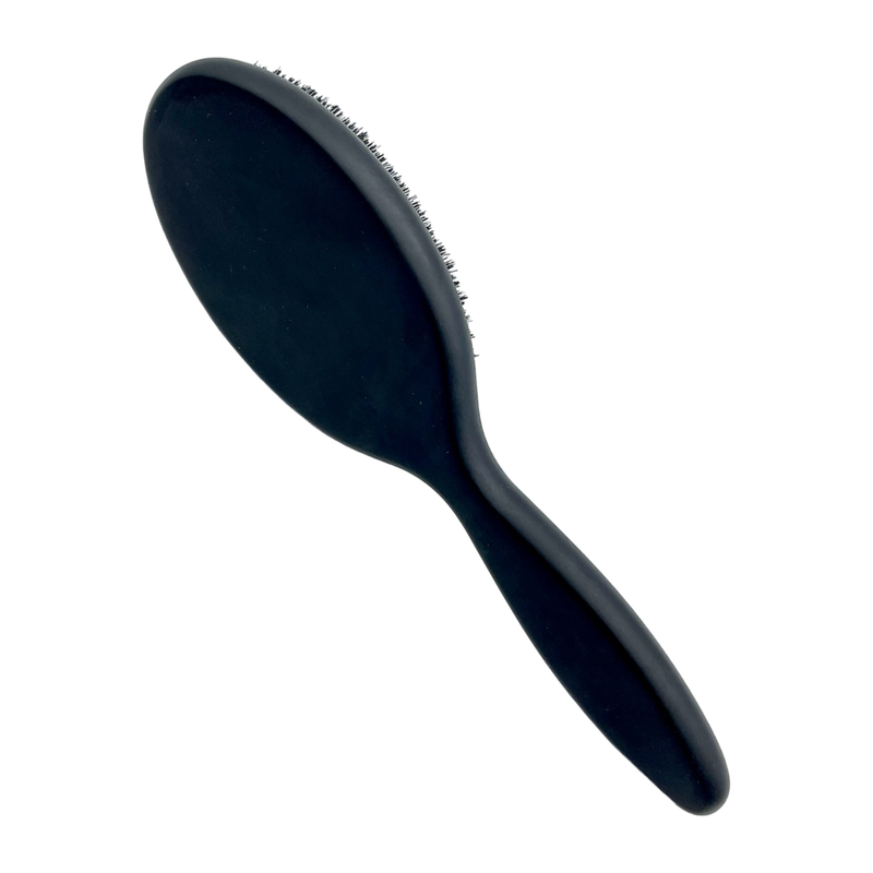 Dural Dural Beech wood rubber cushion hair brush with boar bristles and nylon Hair Brush Black