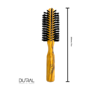 Dural Dural Olive wood half-round hair brush with boar bristles - 7 rows Hair Brush Goldenrod