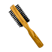 Dural Dural Olive wood half-round hair brush with boar bristles - 7 rows Hair Brush Dark Goldenrod