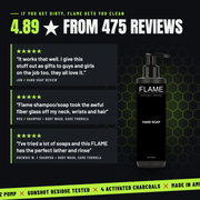 FLAME Natural Decon Hand Soap Black 8 oz Bottle