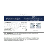 Bids.com AGS Certified 14K White Gold 1.0 Cttw 4-Prong Set Brilliant Round-Cut Solitaire Diamond Push Back Stud Earrings (I-J Color, I1-I2 Clarity) Earrings White Smoke White.Gold / 1