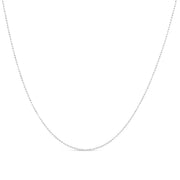 Bids.com .925 Sterling Silver 0.7mm Slim and Dainty Unisex 18" Inch Ball Bead Chain Necklace Necklaces White Smoke White.Sterling Silver / 18