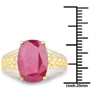 Bids.com 7.50 Carat Glass Filled Ruby .925 Sterling Silver Ring Rings White Smoke size 6.00,size 7.00,size 8.00,size 9.00,size 5.00
