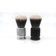 Alpha Brush Shaving Co. Alpha Brush & Shaving Co. El Gordo G5 Shaving Brush Shaving Brush Beige Black,Silver