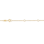 Bids.com 10K Yellow Gold 1/3 Carat Round Brilliant-Cut Diamond Modern Bezel-Set Solitaire 16"-18" Pendant Necklace (H-I Color, SI2-I1 Clarity) Necklaces White Smoke Yellow.Gold / 18