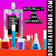Whipi Co Body Hair Bomb Dot Com- Everything Cream Black 5 oz,1 oz