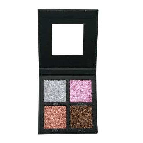 Prolux Cosmetics Ultra Light Pressed Glitter Palette Glitter Eyeshadow Black #2