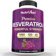 Nutrivein Nutrivein Premium Resveratrol 1450mg - 120 Capsules RP-IIR3-VE7F White Smoke