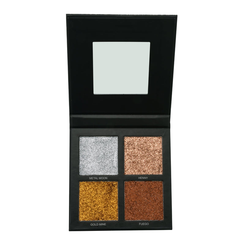 Prolux Cosmetics Ultra Light Pressed Glitter Palette glitter Gray #01,#2,#3