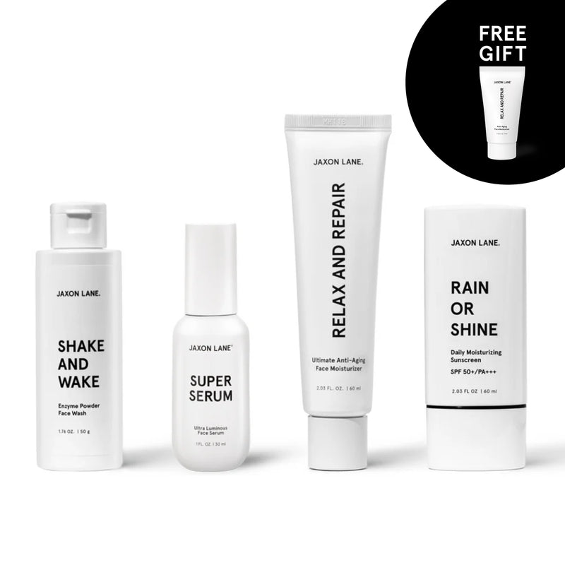 JAXON LANE Essential Skincare Set - Daily Routine White Smoke