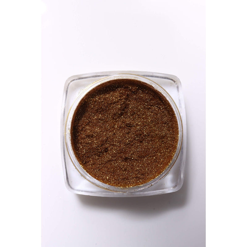 minimanimoo Magic Mirror Chrome Powder Gold Nail Polish Saddle Brown