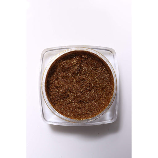 minimanimoo Magic Mirror Chrome Powder Gold Nail Polish Saddle Brown