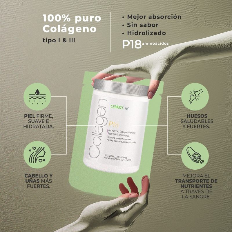 Paleolife Collagen P18 collagenp18 Dark Gray 3x2,1 Pack,3 Pack,6 Pack