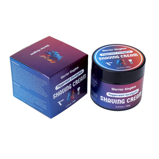 WhollyKaw WhollyKaw Warrior Kingdom Luxury Shaving Cream - Peppermint Eucalyptus Shaving Cream White Smoke