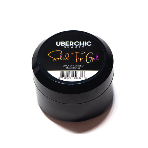 UberChic Beauty Solid Tip Gel [Beginner Friendly] HEMA-Free False Nails Black