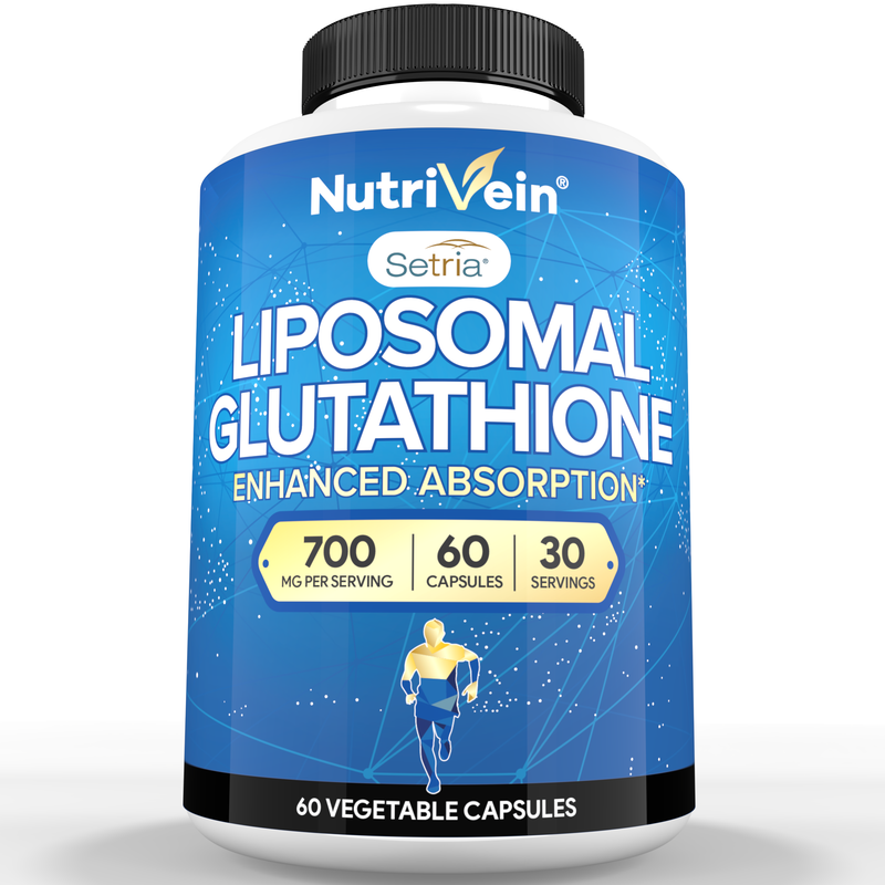 Nutrivein Nutrivein Premium Liposomal Glutathione Supplement 700 mg - 60 Capsules N0-NI0L-9A0H White Smoke