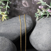 Bids.com 14k Yellow Gold Forsantina Lite Cable Link Chain 1.5mm Necklaces Gray 16 / Yellow Gold,18 / Yellow Gold,20 / Yellow Gold