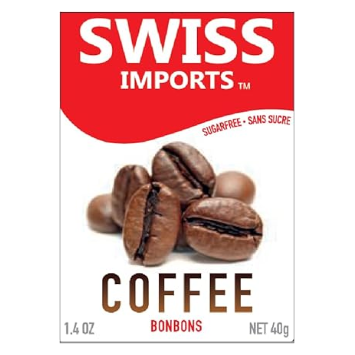 Swiss Imports Swiss Imports Coffee Sugar Free Bonbons Hard Candy Drops  1.4 Oz Candy White Smoke