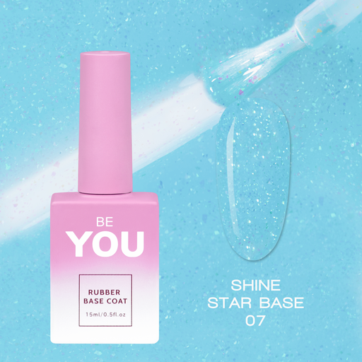 nbmsupply BEYOU Professional Shine Star Base 07 15ml Sky Blue