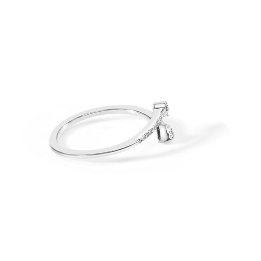 Bids.com .925 Sterling Silver 1/5 Cttw Diamond Double Arrowhead Open Ring (I-J Color, I2-I3 Clarity) - Ring Size 6 Rings White Smoke 6 / White.Sterling Silver,7 / White.Sterling Silver,8 / White.Sterling Silver,5 / White.Sterling Silver,9 / White.Sterling Silver