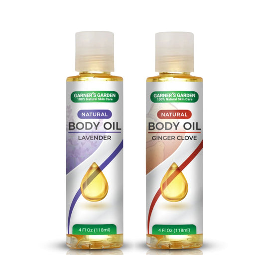 Garner's Garden Natural Body Oil Body Oil White Smoke 4 oz (Recommended) / Citrus,4 oz (Recommended) / Lemongrass,4 oz (Recommended) / Lavender,4 oz (Recommended) / Ginger Clove,8 oz (Large) / Citrus,8 oz (Large) / Lemongrass,8 oz (Large) / Lavender,8 oz (Large) / Ginger Clove