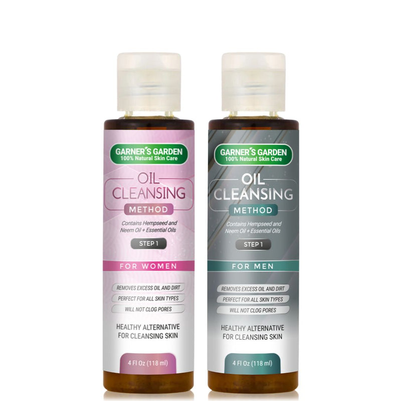 Garner's Garden Oil Cleansing Method Facial Cleanser White Smoke Oil Cleansing Method Men's / 2 oz (Recommended),Oil Cleansing Method Men's / 4 oz (Large),Oil Cleansing Method Women's / 2 oz (Recommended),Oil Cleansing Method Women's / 4 oz (Large)