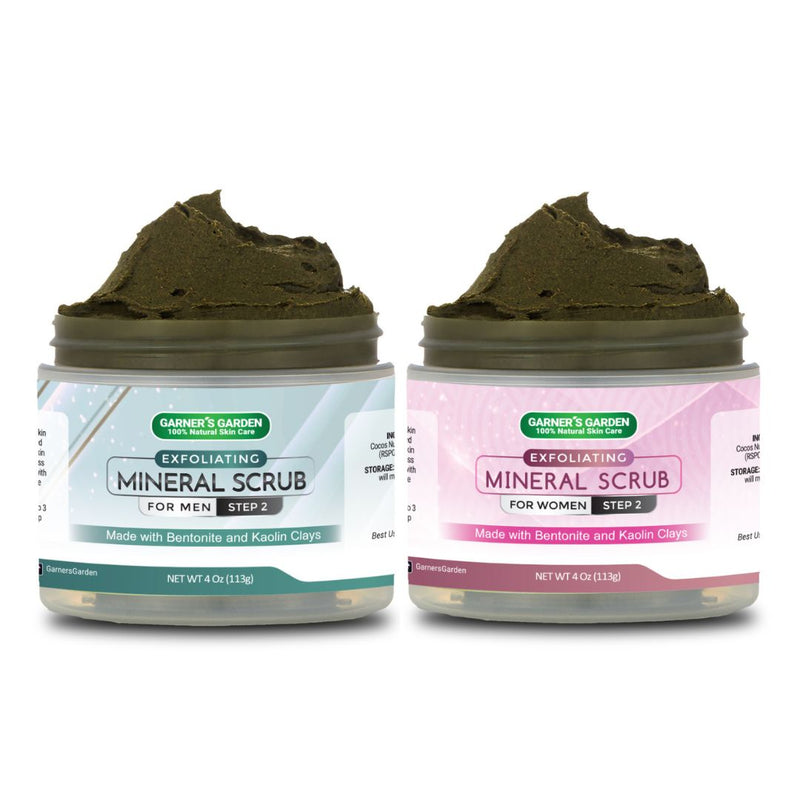 Garner's Garden Mineral Exfoliating Scrub Scrubs White Smoke Men's / 2 oz (try me),Men's / 4 oz (Recommended),Men's / 8 oz (Large),Women's / 2 oz (try me),Women's / 4 oz (Recommended),Women's / 8 oz (Large)