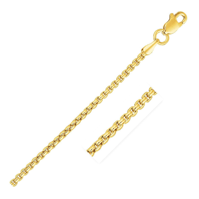 Bids.com 14k Yellow Gold Solid Round Box Chain 1.6 mm Necklaces White Smoke 16 / Yellow Gold,18 / Yellow Gold,20 / Yellow Gold,24 / Yellow Gold
