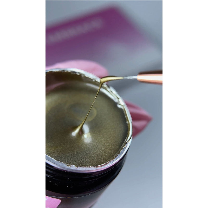nbmsupply ELITE EMBRACE Professional Metallic Paint Gel Gold 5g EMGG05 Light Slate Gray