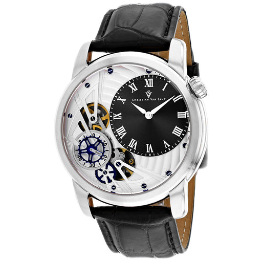 Bids.com Christian Van Sant Men's Sprocket Auto-Quartz Watches White Smoke