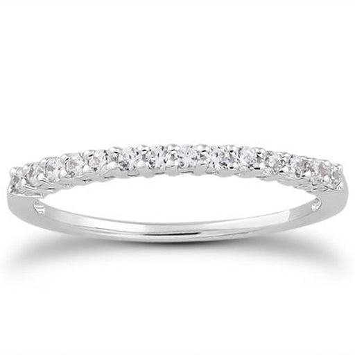 Bids.com 14k White Gold Shared Prong Diamond Wedding Ring Band with Airline Gallery Rings White Smoke 4 / White Gold,4.5 / White Gold,5 / White Gold,5.5 / White Gold,6 / White Gold,6.5 / White Gold,7 / White Gold,7.5 / White Gold,8 / White Gold,8.5 / White Gold,9 / White Gold