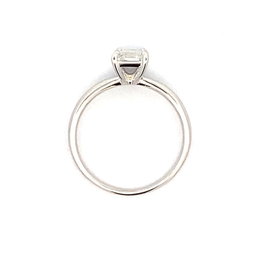 Bids.com .98ct Moissanite  Sterling Silver Rings White Smoke 7.0