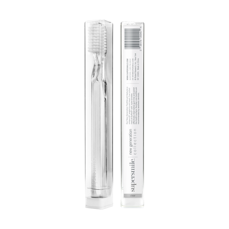 supersmile Supersmile Toothbrush 45 Degree Ergonomic Clear Toothbrush Lavender