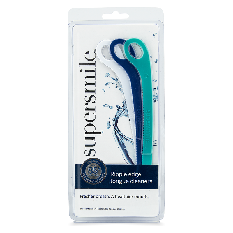 supersmile Supersmile Rippled Edge Tongue Cleaner, 3 Pack - 5 Oz Dark Slate Gray