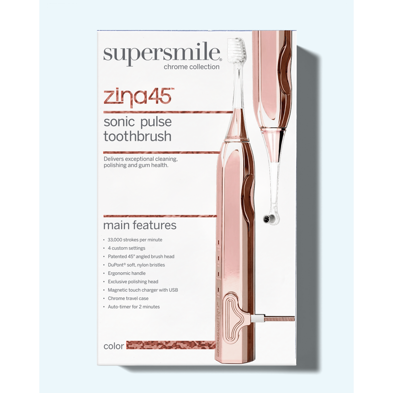 Stirling Soap Co zina45™ sonic toothbrush Toothbrushes White Smoke Rose Gold,Silver