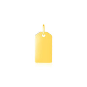 Bids.com 14K Yellow Gold Tag Pendant Pendants Light Goldenrod Yellow Gold