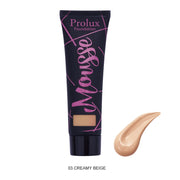 Prolux Cosmetics Mousse Foundation Face Foundation Rosy Brown 1 Natural Beige,2 Soft Ivory,3 Creamy Beige,4 Medium Beige,5 Soft Beige,6 Dark Beige,11 Golden Neutral,12 Nude Fair,13 Honey,14 honey Fair,15 Golden Dark,16 Spiced Almond