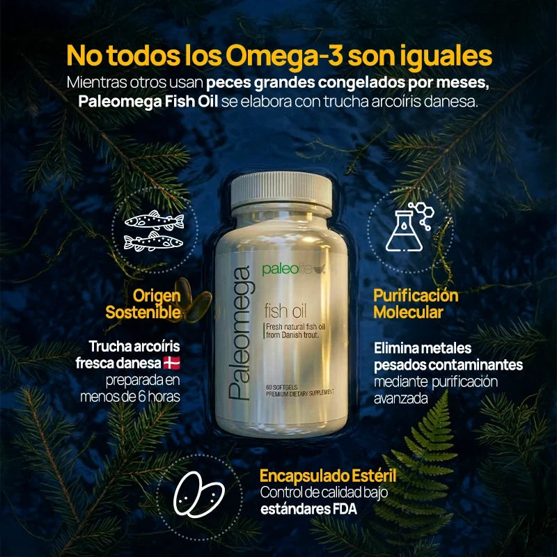 Paleolife Paleomega Paleomega Fish Oil 2 Pack Black 3x2,1 Pack,3 Pack,6 Pack