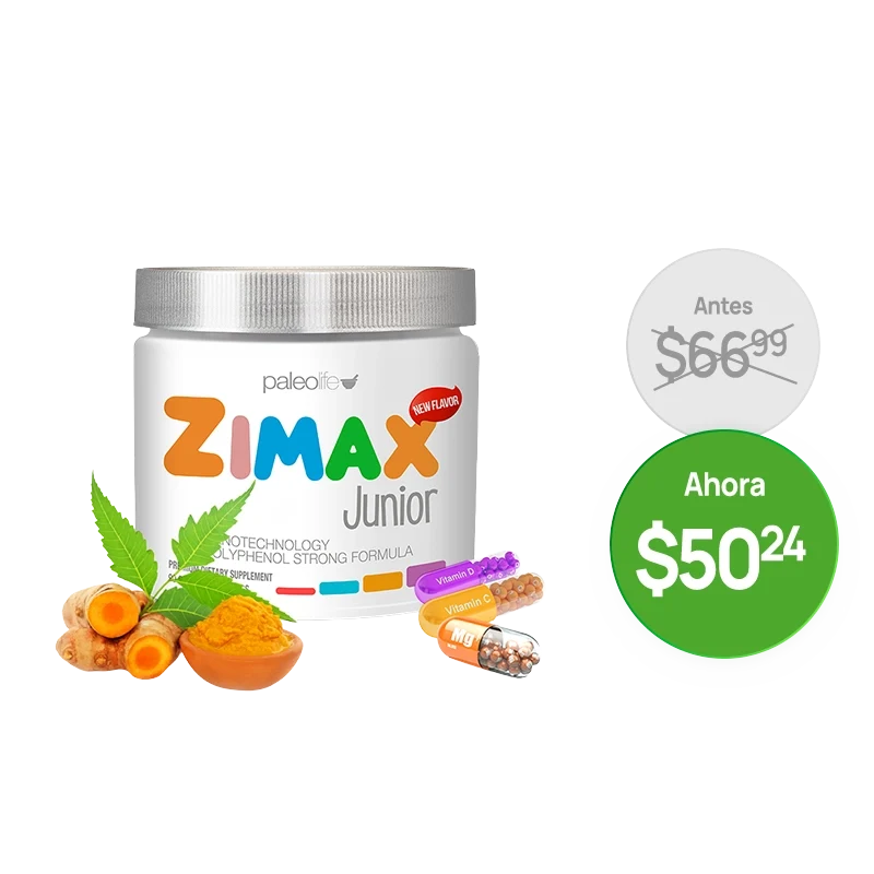 Paleolife Zimax® Junior Zimax Junior ¡ANTIOXIDANTE NATURAL NUEVO! White Smoke 1 Pack