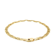Bids.com 4.5mm 14k Yellow Gold Mariner Link Bracelet Bracelets White Smoke 7 / Yellow Gold,8 / Yellow Gold