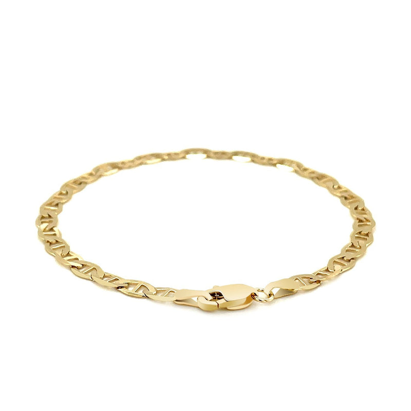Bids.com 4.5mm 10k Yellow Gold Mariner Link Bracelet Bracelets White Smoke 7 / Yellow Gold,8 / Yellow Gold