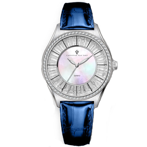 Bids.com Christian Van Sant Women's Luna Watches White Smoke