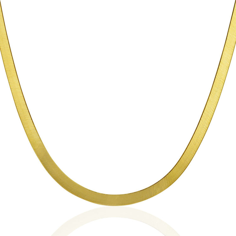 Bids.com 5.0mm 14k Yellow Gold Super Flex Herringbone Chain Necklaces White Smoke 16 / Yellow Gold,18 / Yellow Gold,20 / Yellow Gold,24 / Yellow Gold,One / Yellow Gold
