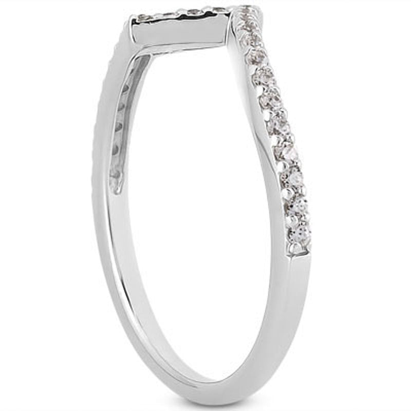 Bids.com 14k White Gold Fancy Zig Zag Pave Diamond Wedding Ring Band Rings White Smoke 4 / White Gold,4.5 / White Gold,5 / White Gold,5.5 / White Gold,6 / White Gold,6.5 / White Gold,7 / White Gold,7.5 / White Gold,8 / White Gold,8.5 / White Gold,9 / White Gold
