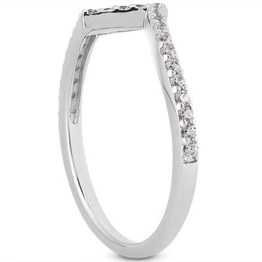 Bids.com 14k White Gold Fancy Zig Zag Pave Diamond Wedding Ring Band Rings White Smoke 4 / White Gold,4.5 / White Gold,5 / White Gold,5.5 / White Gold,6 / White Gold,6.5 / White Gold,7 / White Gold,7.5 / White Gold,8 / White Gold,8.5 / White Gold,9 / White Gold