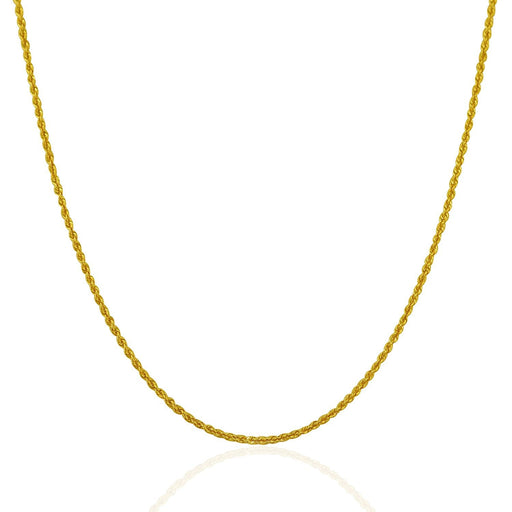 Bids.com 14k Yellow Gold Solid Rope Chain 1.25mm Necklaces White Smoke 16 / Yellow Gold,18 / Yellow Gold,20 / Yellow Gold,24 / Yellow Gold,One / Yellow Gold