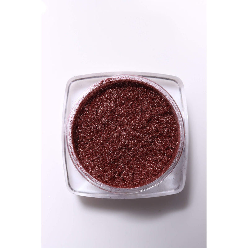 minimanimoo Magic Mirror Chrome Powder Rose Gold Nail Polish Saddle Brown